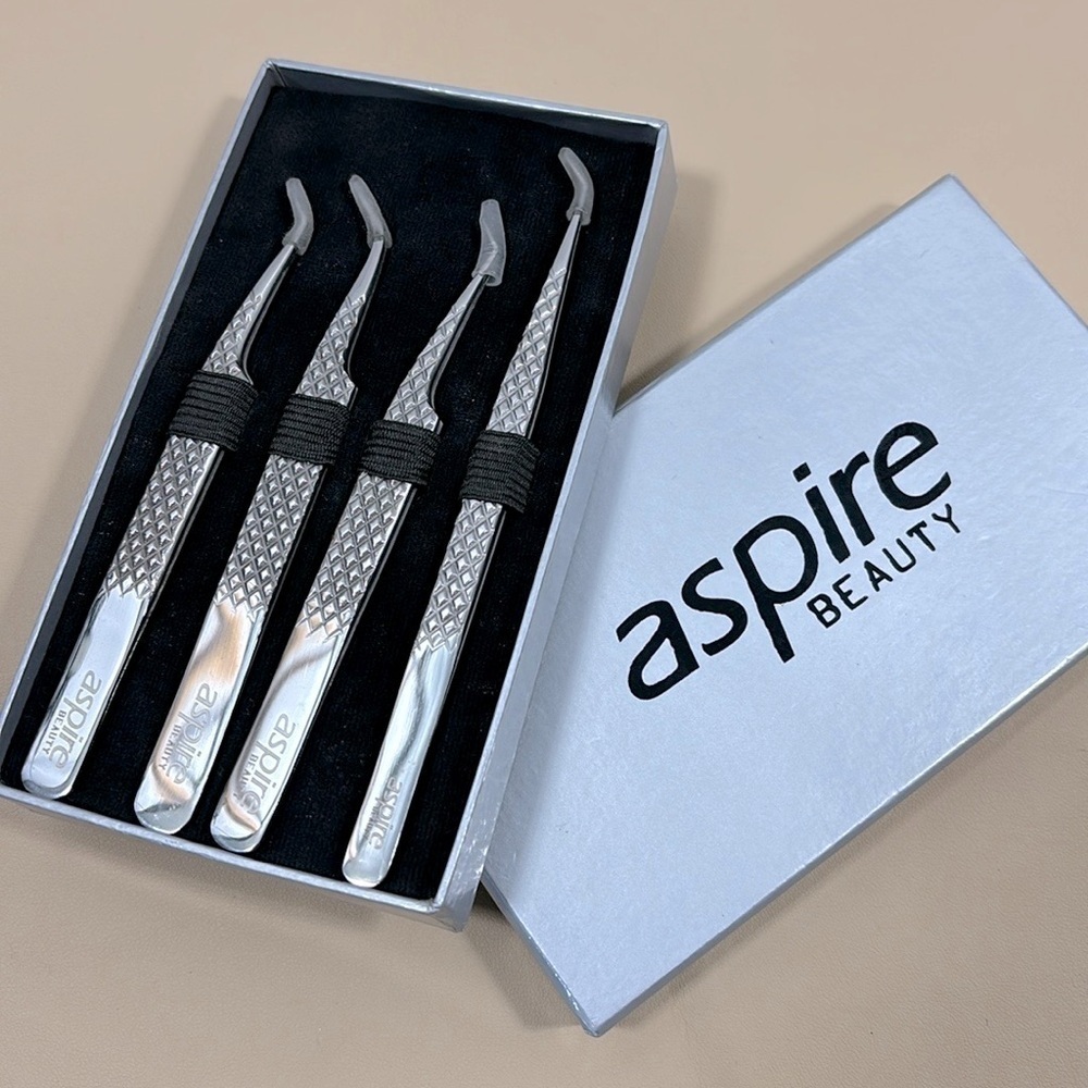 NWT aspire, beauty, eyelash extension, Japanese steel tweezers​​​​​​